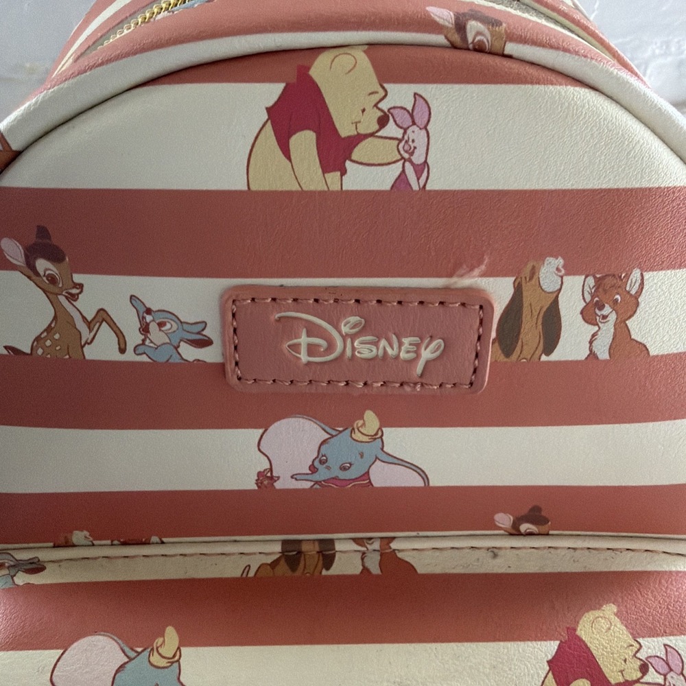 NWT Disney / Loungefly - BFF's - Best Friends Animals - Mini Backpack-Striped - Picture 2 of 16
